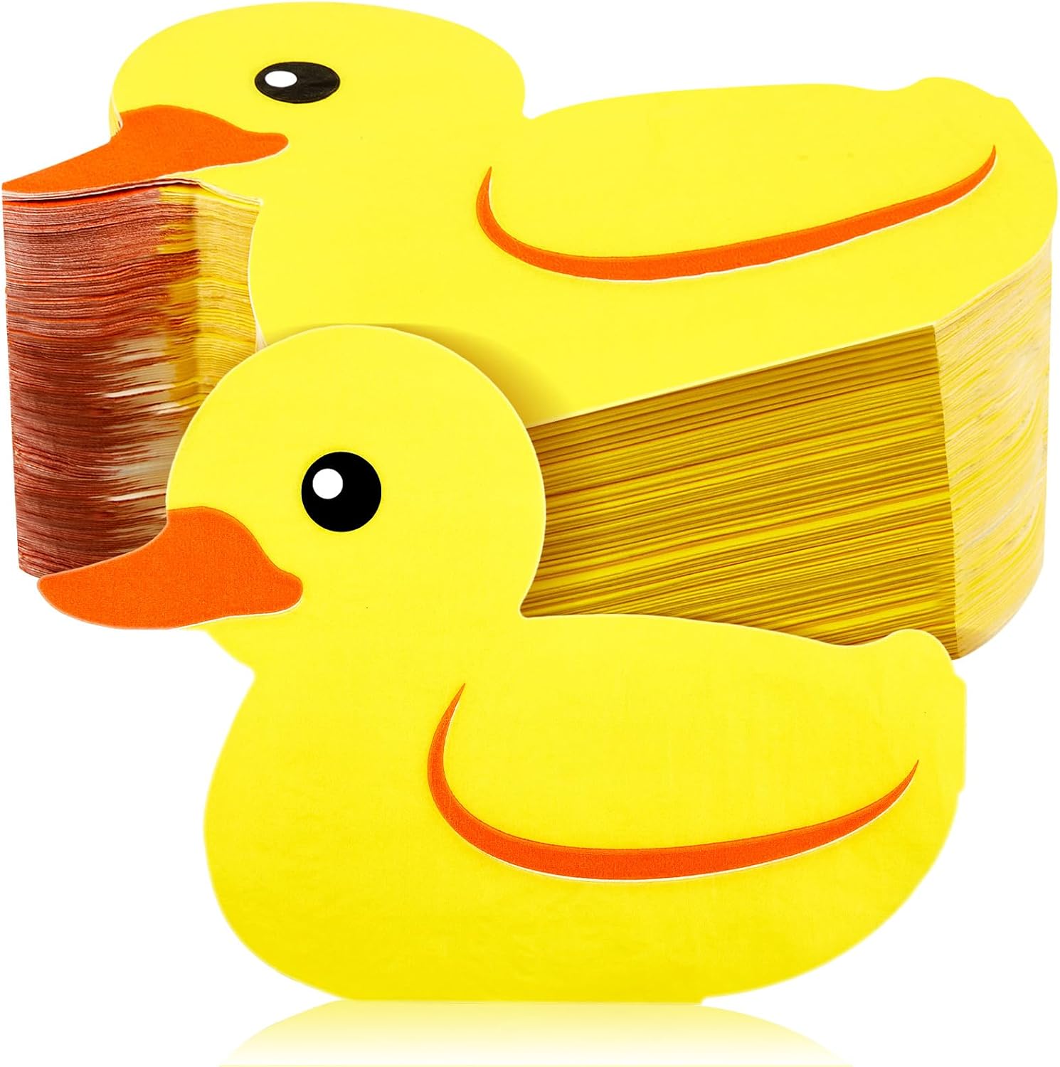 Henoyso 100 Pcs Yellow Rubber Duck Party Decorations Napkins Cute Duckie Themed Paper Rubber Duck Party Supplies for Birthday Baby Shower Kids Gender Reveal Classroom Table Decorations Favors