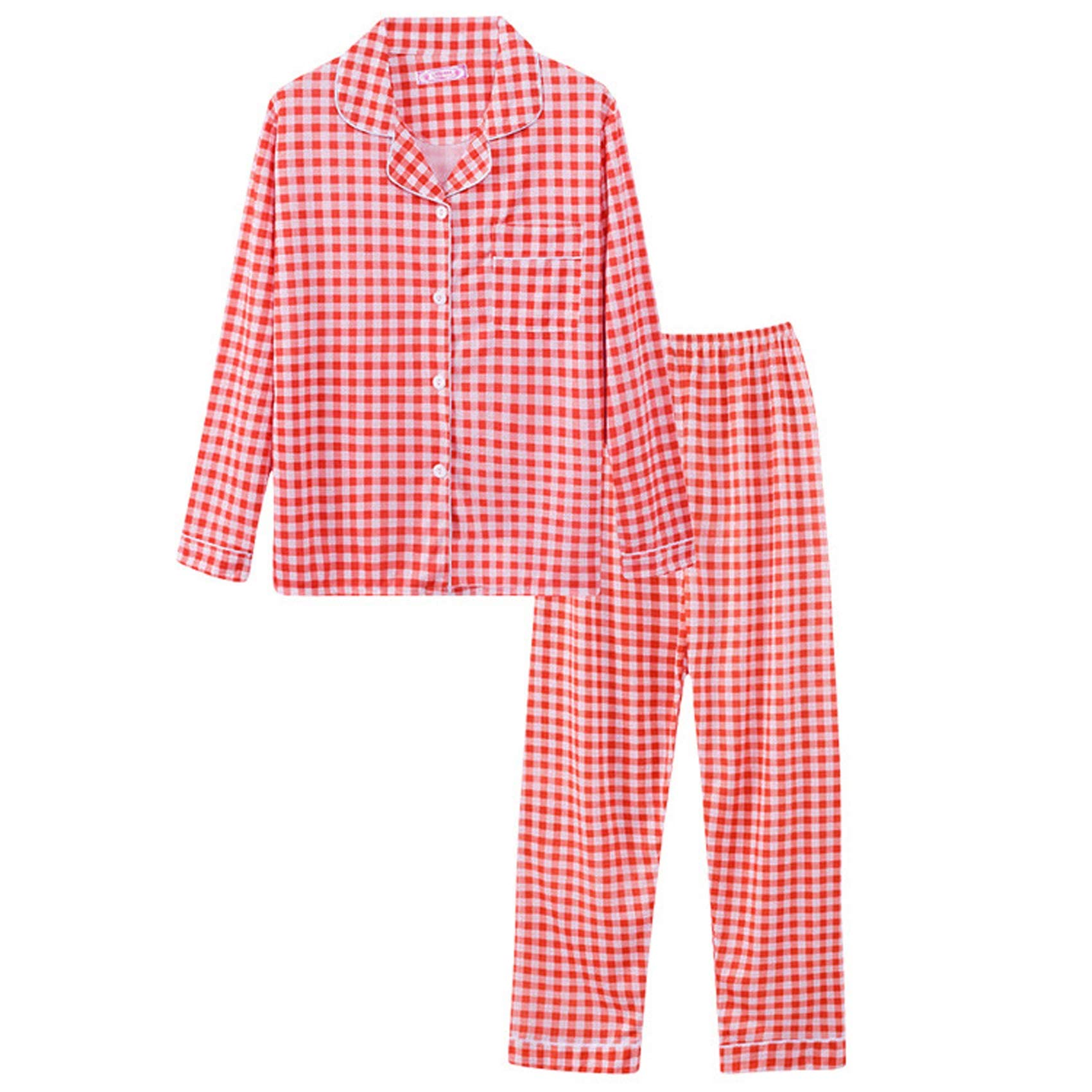 RueChic Set Pigiama A Pois Con Top E Pantaloni In Patchwork A Contrasto E Bordature | SHEIN ALIA