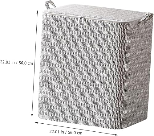 Miniatura 9 de Angoily Bolsa de almacenamiento de edredón, organizador de almacenamiento de tela, bolsas de almacenamiento de tela con cremallera, almacenamiento