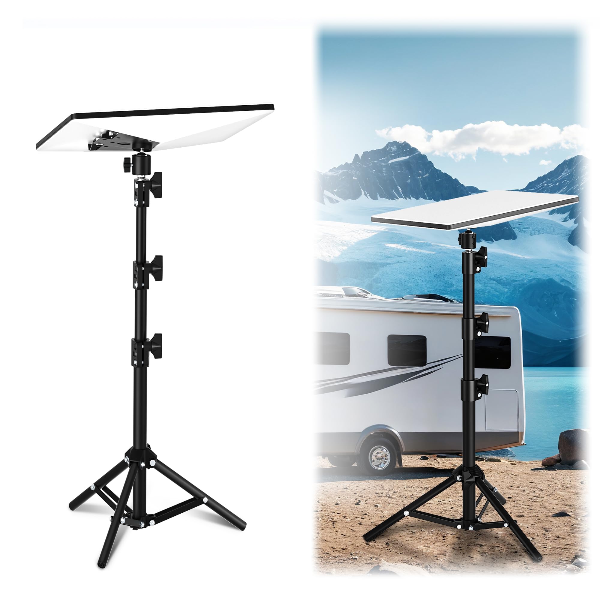 Starlink Mini support de trépied réglable robuste Starlink Internet Kit de montage pour pôle satellite avec adaptateur Starlink Mini Pipe, compatible avec Starlink Mini (V4) Dish