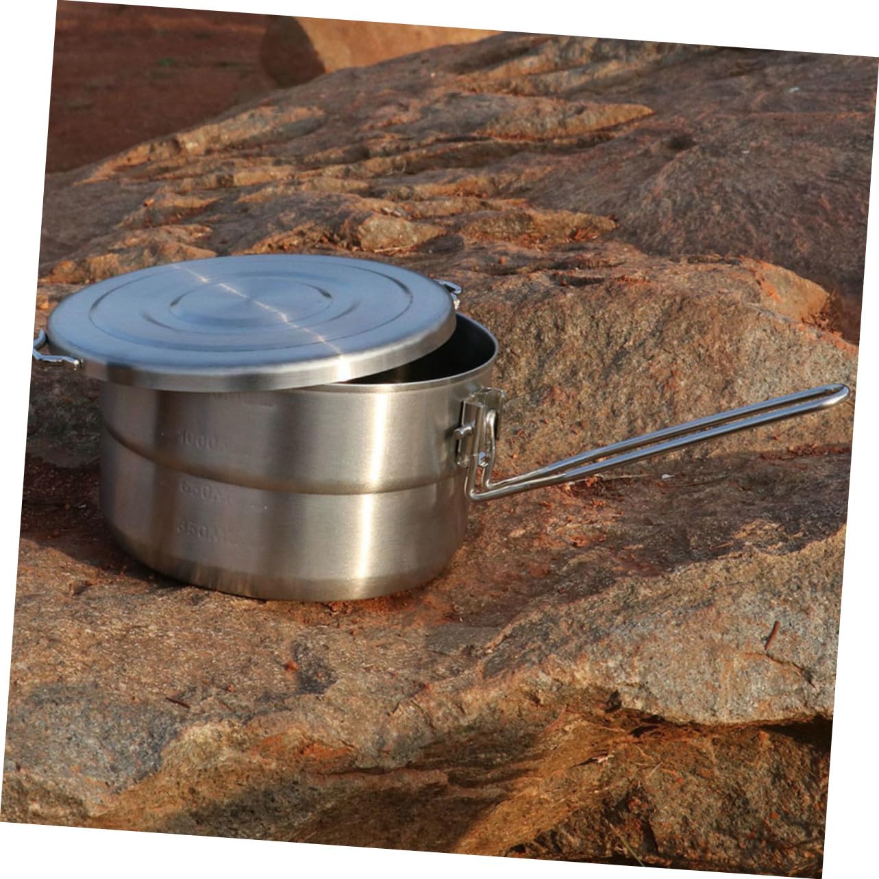 Ipetboom Portapranzo Rotondo in Acciaio Inox 304 Argento, 1 Pezzo
