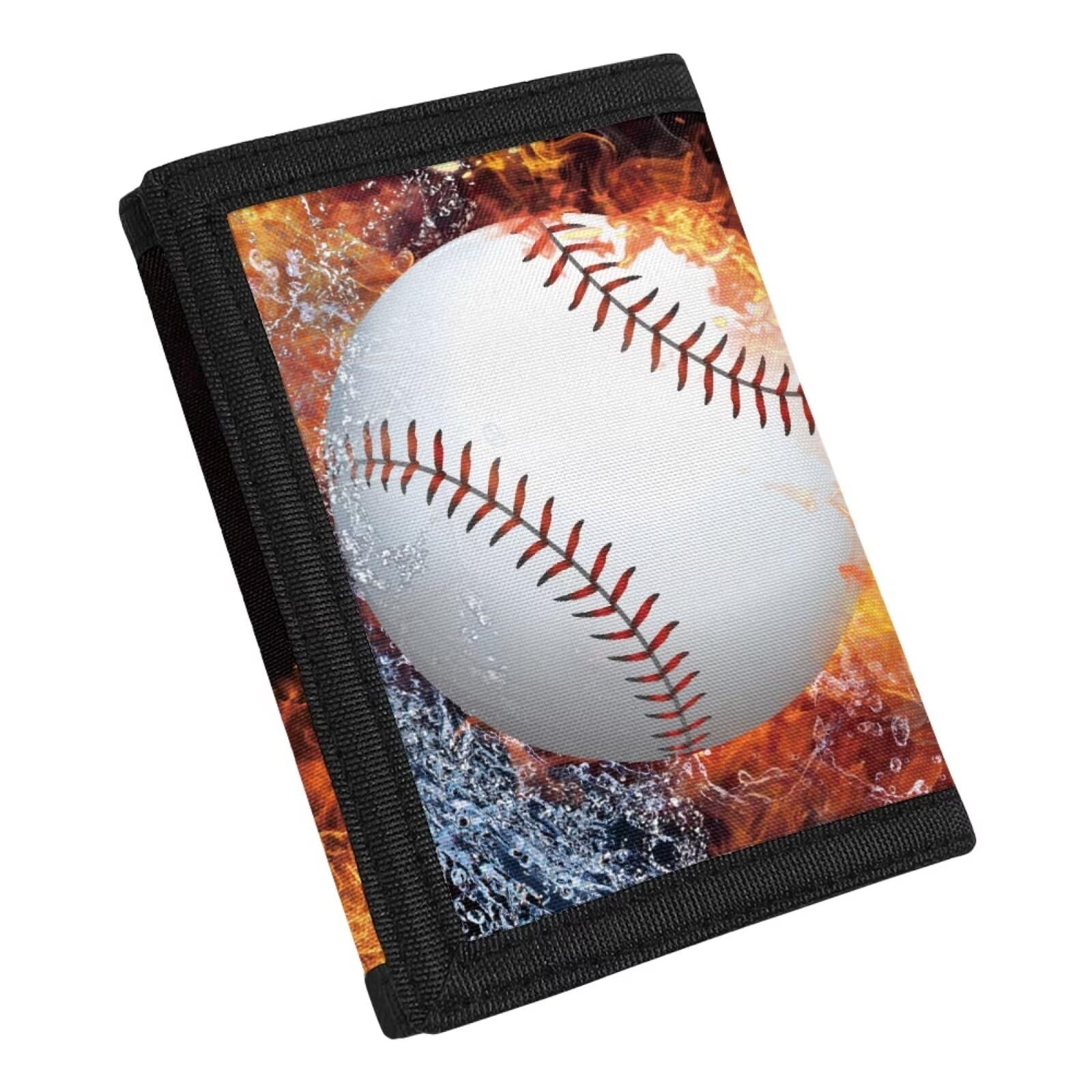 Coldinair Baseball Boys Wallets for Kids 9-12 Small Trifold Wallet for Boy Teens Travel Accessories for School Coin Case