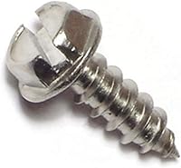 Vista 7 de 014973265397 Tornillos de chapa de arandela hexagonal ranurada, 8 x 3/8, pieza-100, zinc