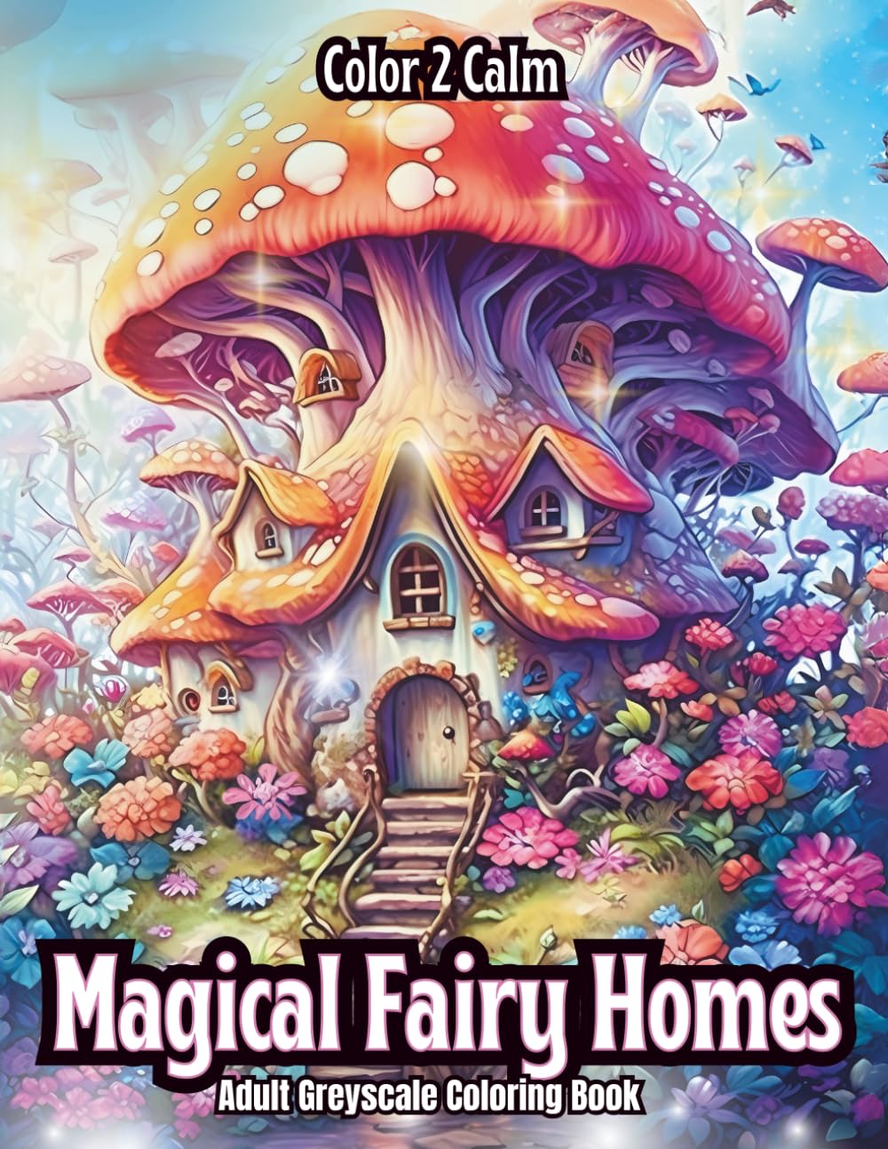 Magical Fairy Homes: Whimsical & inviting mushroom Fairy Homes | Fairycore | Cottagecore | Hours of Creativity and Coloring | Stress & Anxiety Release | Art therapy