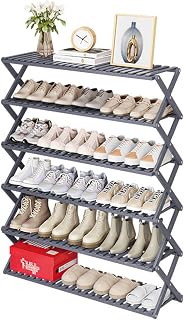 Installation-Free Multi-Layer Folding Shoe Rack - Space-Saving Household Storage Shelves for Rental Homes, Entryway & Doorway Organization