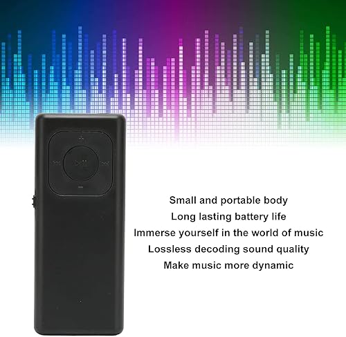 Miniatura 2 de Reproductor de MP3 MP4, reproductor de música MP3 portátil sin pérdidas, compatible con tarjeta de memoria de 64G, mini reproductor de música para