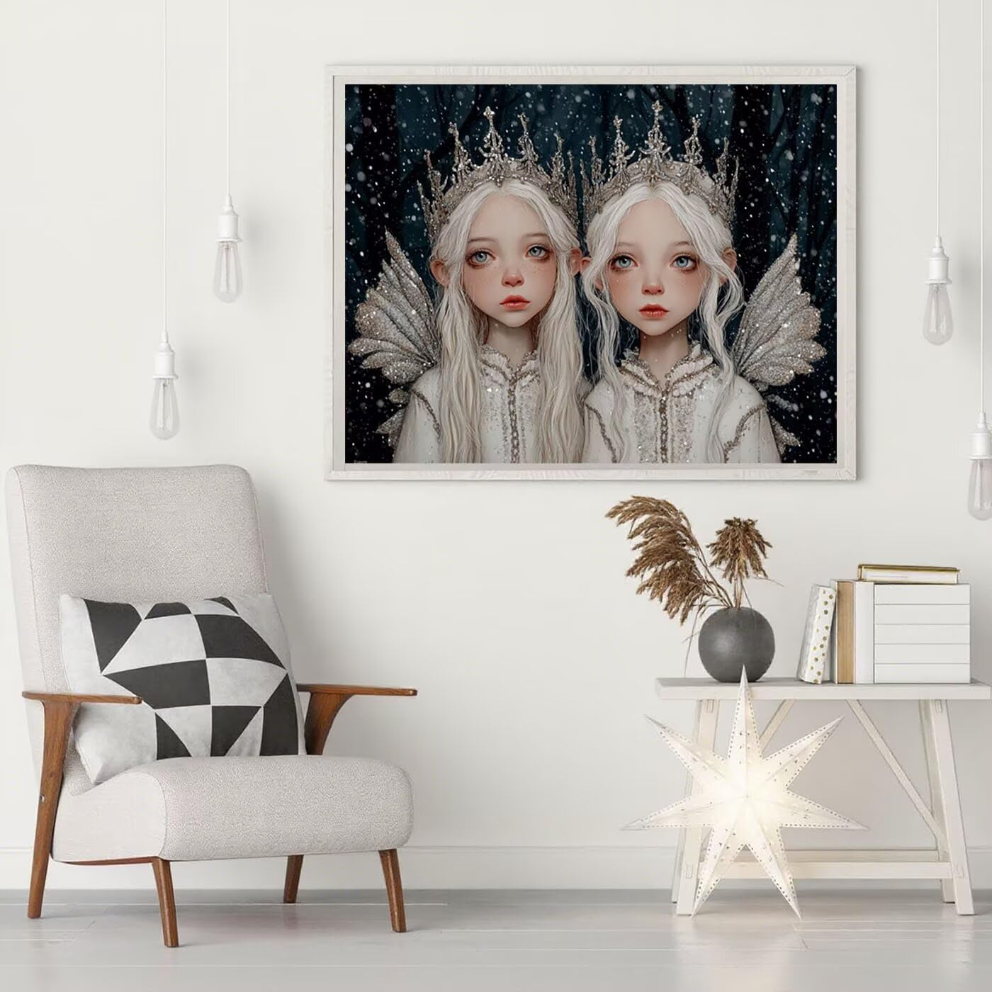 Zestawy do malowania diamentami, anioł, sztuka diamentowa, dla dorosłych, 5D, DIY, dziewczyna, pełne wiercenie, haft krzyżykowy, cekiny, obrazy, sztuka i rzemiosło, obrazy do dekoracji ścian domu, 91