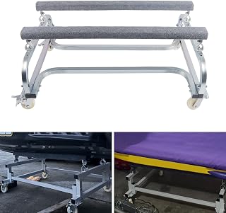 Jet Ski Dolly Cart Watercraft PWC Dolly Boat Jet Ski Stand Storage 1000lbs Adjustable Bunks W/4 Casters Carpeted to Prevent Scratch Trailer Cart Dock Slipway Jetski Dolly Cart