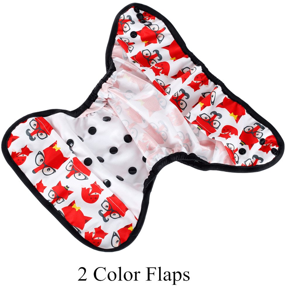 simfamily One Size Fit All Baby Reusable Waterproof Diaper Nappy Cover Double Gussets : Baby