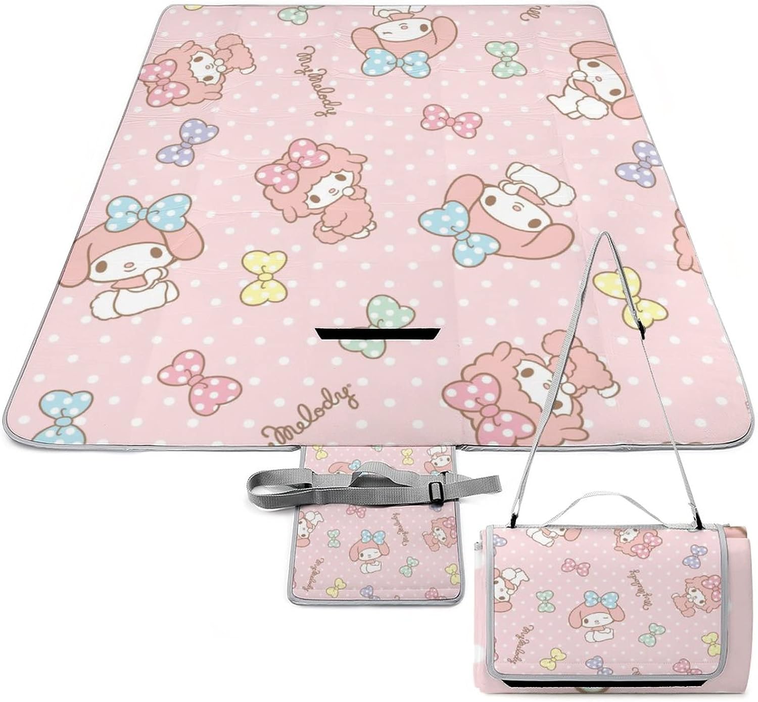 マイメロディ レジャーシート コンパクト 大判 ピクニックシート キャラクター レジャーシート 厚手 キャンプ シート 軽量 収納便