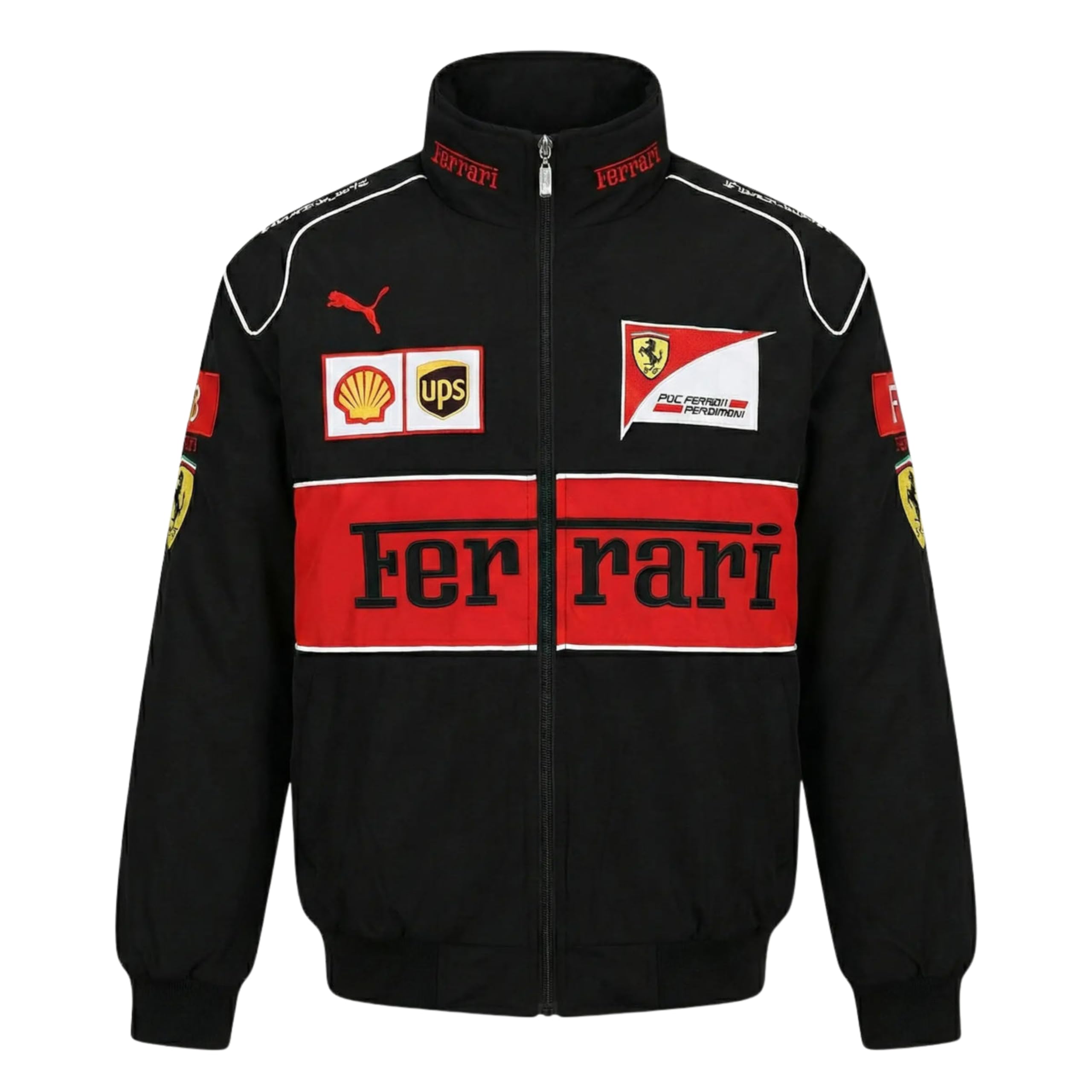 F1 Trandy Racing Sport Jacket for Men | Biker Bomber Jacket | Polyester Lightweight Stylish Streetwear | Sportswear Print with Zipper Closer Comfortable Wear for Women