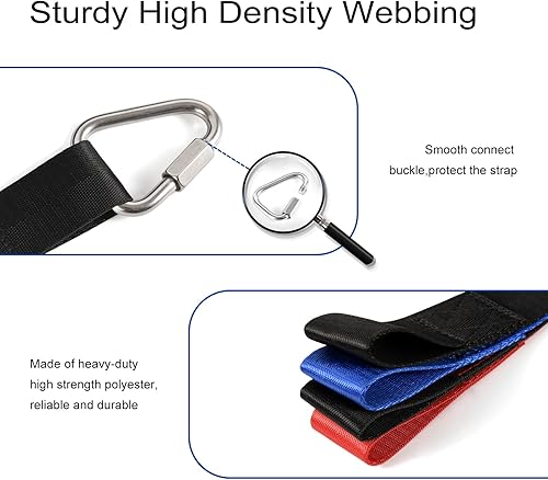 Miniatura 4 de Red de carga de escalada, carrera de obstáculos de guerrero ninja para niños, escalera de red de cuerda, barras de mono para pared de roca,