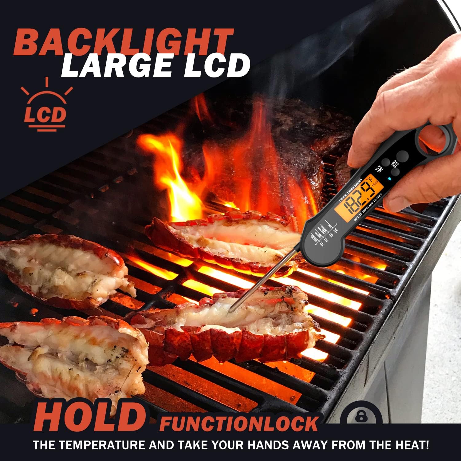 Review Digital Meat Thermometer for Cooking, Biison Wireless Instant Read Meat Thermometer