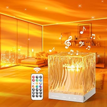 PIKOY Northern Lights Aurora Projector, 15White Noise 18Colors Lighting Galaxy Projector Sensory Lights, Remote Timer Night Light for Bedroom,LightProjector for Teen Gifts [Energy Class A++]