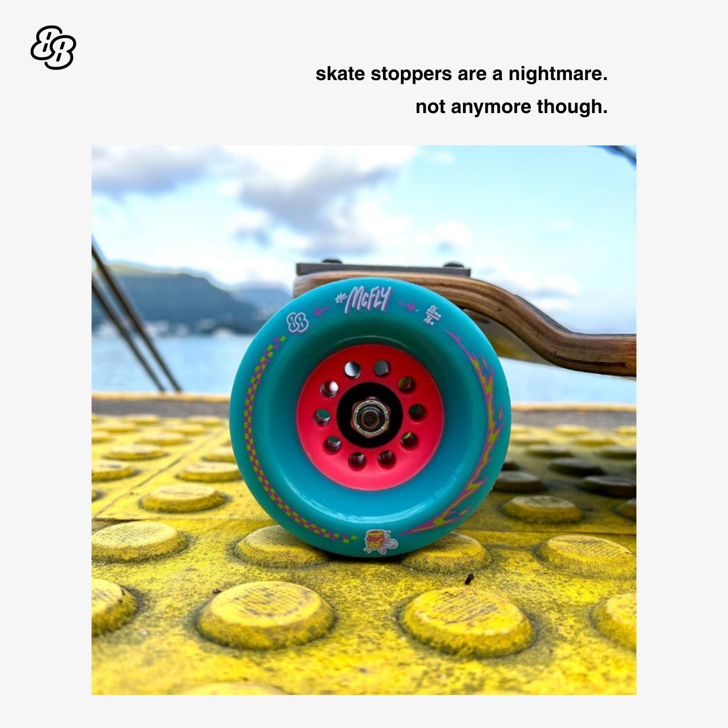 McFly Roues de longboard 86 mm – pour LDP, Cruising, Eboard, Downhill, Skateboards électriques.