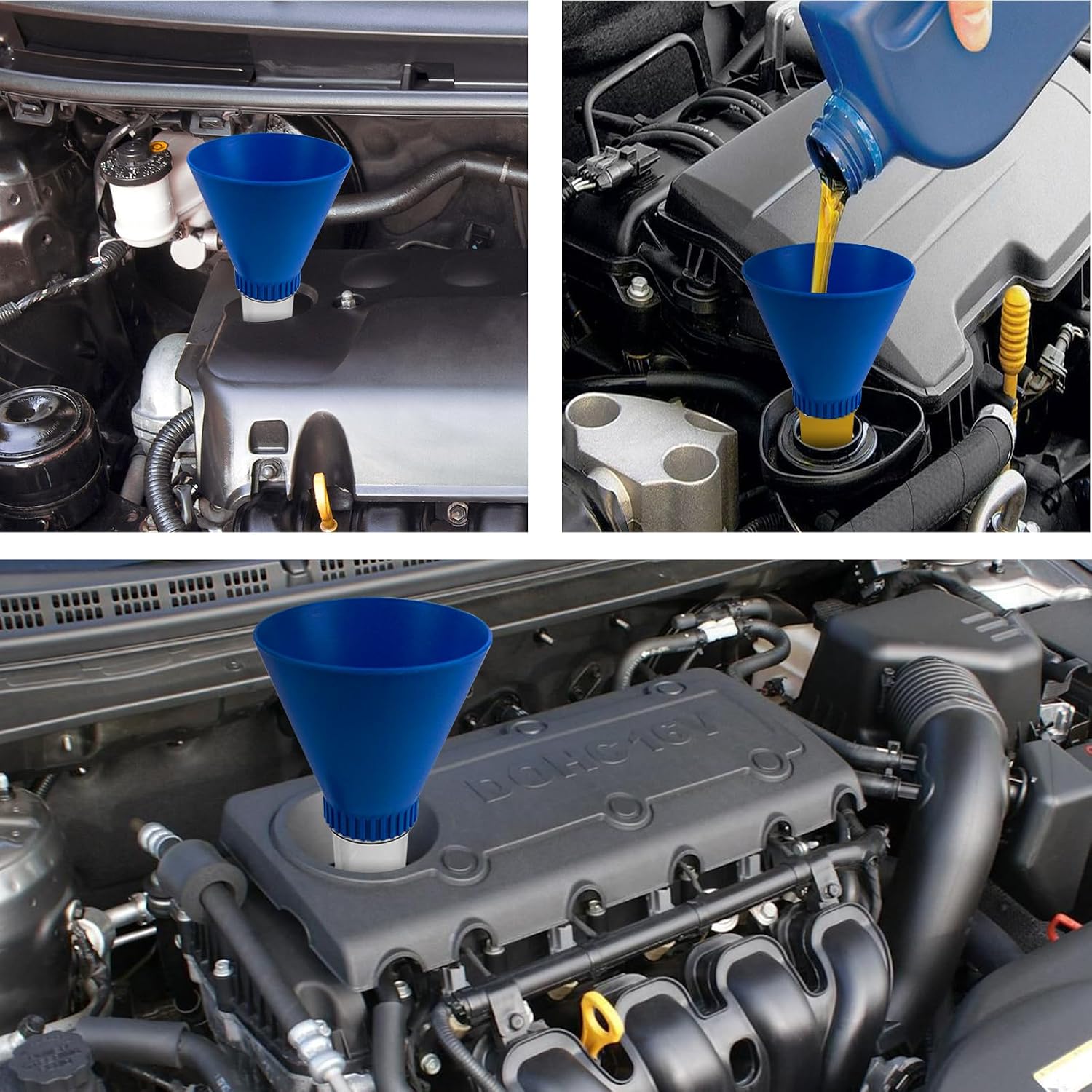 Funnels for Automotive use,Engine Oil Funnel, Drain Tool & Locking Threaded Oil Funnel, Compatible with Toyota, Lexus, Scion, Tacoma, Sienna, RX350,Camry, Corolla, RAV4