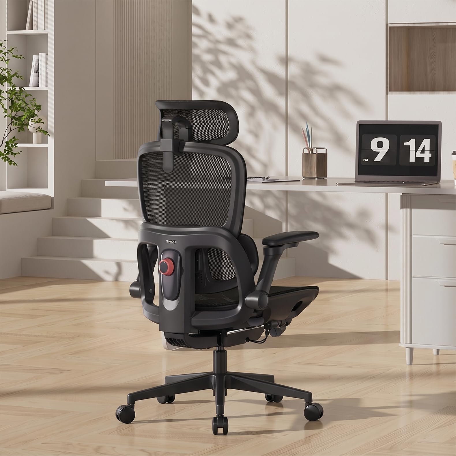 SIHOO B300 Pro Bürostuhl Ergonomisch, Stuhl mit Adaptive Lendenwirbelstütze
