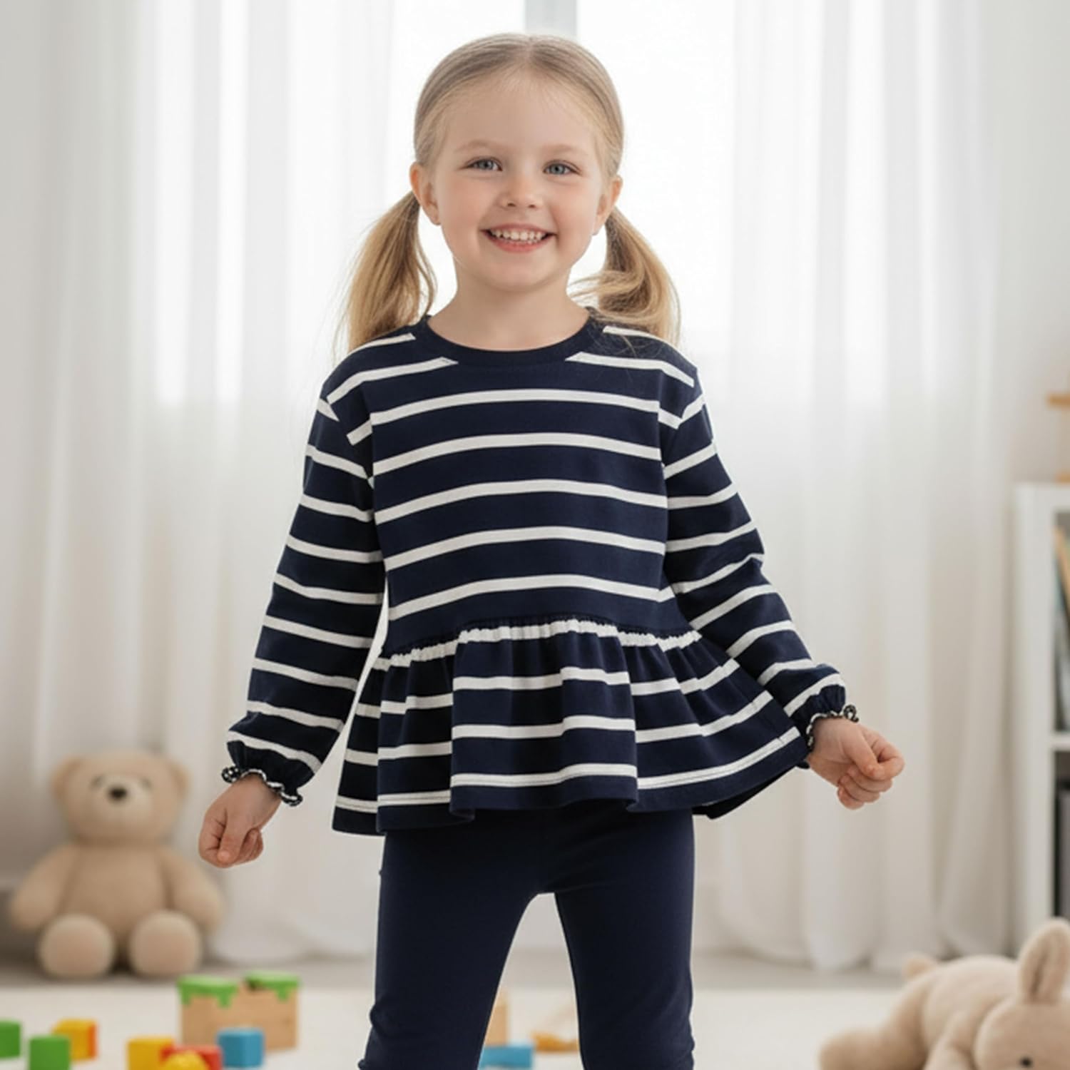 UMELOK Girls 2 Piece Playwear Set Pant and Top Sweatsuit Outfit Clothes - Image 3