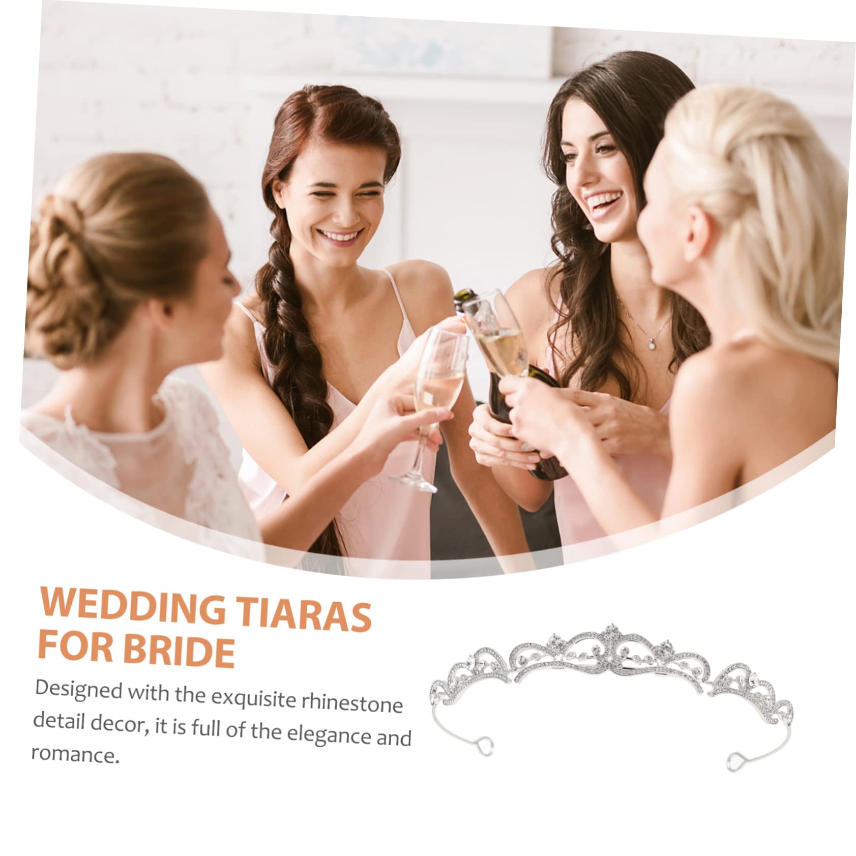 FOMIYES 3 Piezas Tocados De Novia Tiara Mujer Tiaras Para Mujer Barroco De Fiesta De Cumpleaños Para Niñas Princesa Tiaras De Novia Diademas De Novia Birthday Ahuecar Reinas Estrás