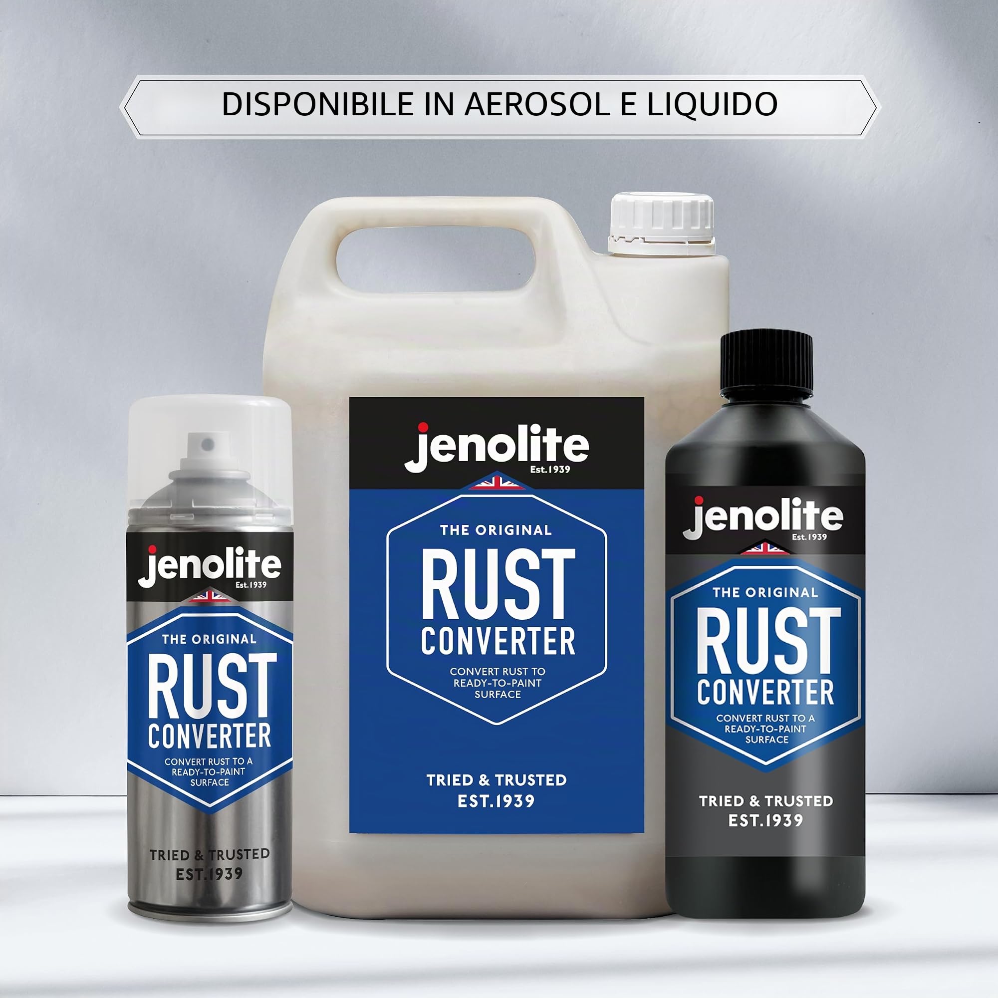 JENOLITE Convertiruggine - Convertitore di ruggine grilletto spray - 500g
