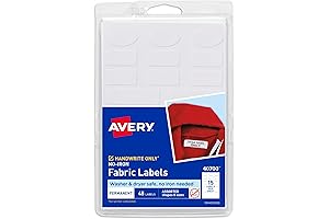 Avery Kids Clothes Labels, Washer Safe