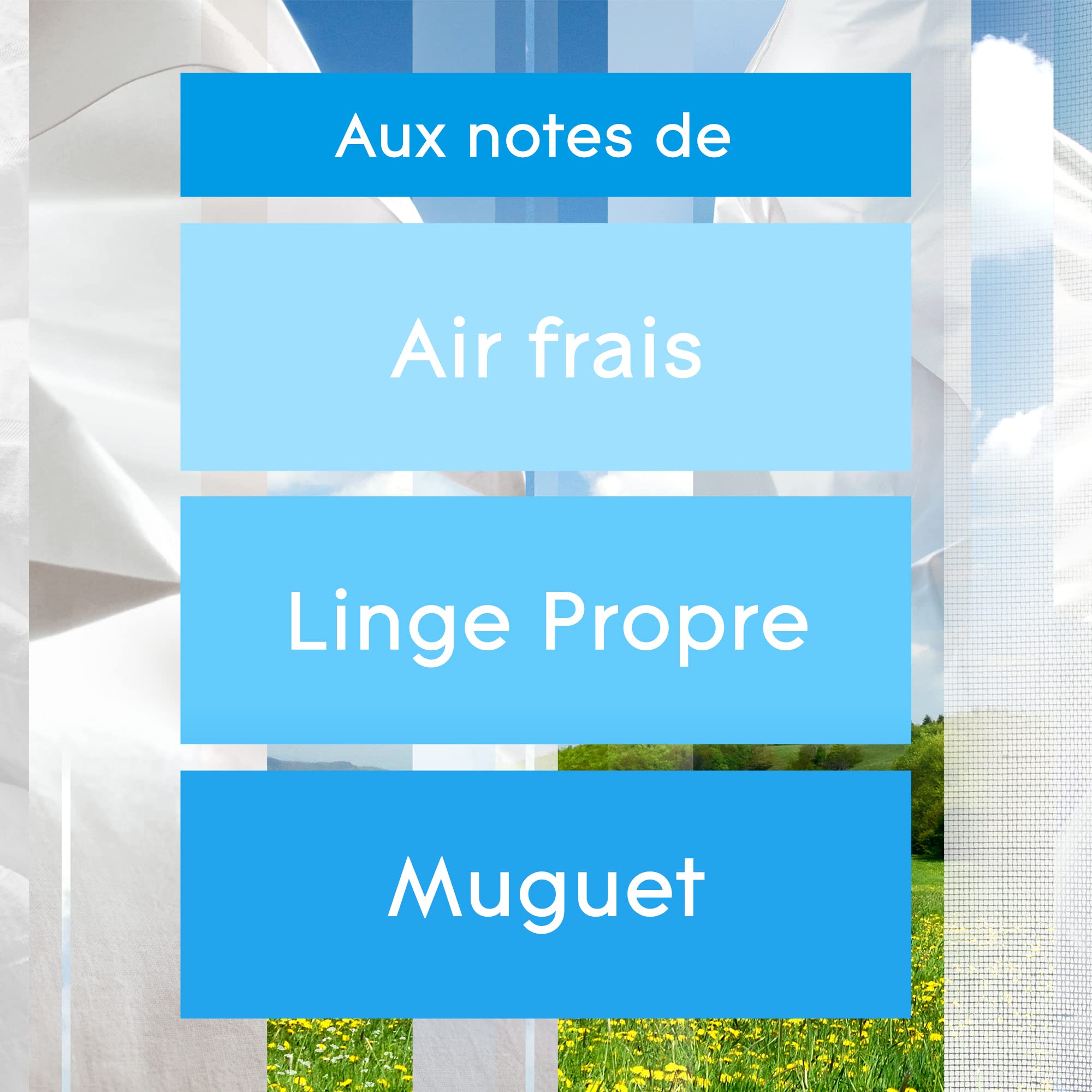 Glade Sense et Spray Recharge Diffuseur à Détection de Mouvement - Infusé Aux Huiles Essentielles - Jusqu'à 2 Mois de Parfum - Pure Clean Linen - 1 Recharge