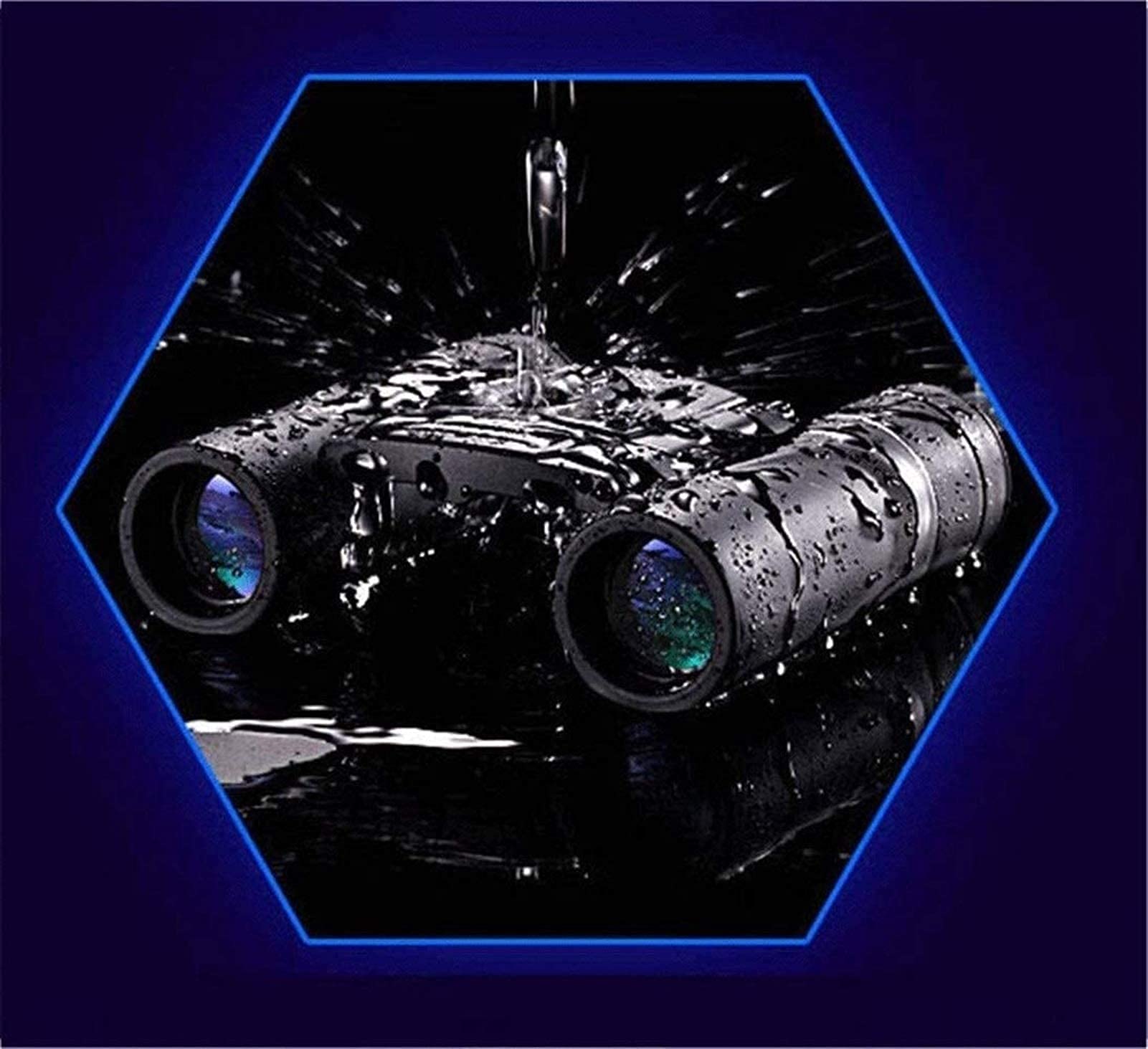 Binocolo Compatto per Adulti Telescopio Impermeabile per binocolo HD ad Alta Potenza per Il Birdwatching Caccia da Viaggio per osservare Le Stelle