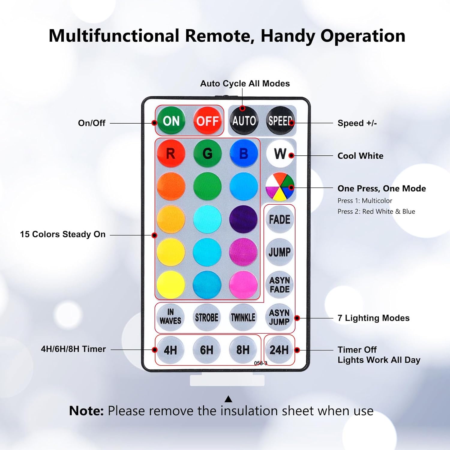 ODEETRONIC RGB C9 Christmas Lights, 66ft 100 LED Color Changing Christmas String Lights, Connectable Xmas Tree Light with Timer, Remote Outdoor C9 String Light for Home Party Wedding Xmas Decoration