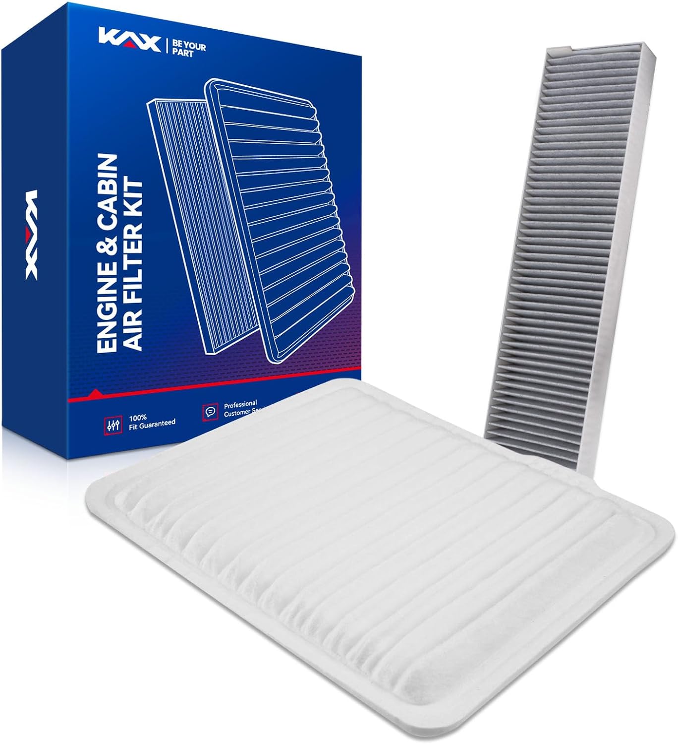KAX Engine & Cabin Air Filter Kit, Replacement for Chevrolet Equinox 2005-2009, Saturn Vue 2002-2007, Pontiac Torrent 2006-2009, Suzuki XL-7 2007-2009, Replace# CA9492 CF10141