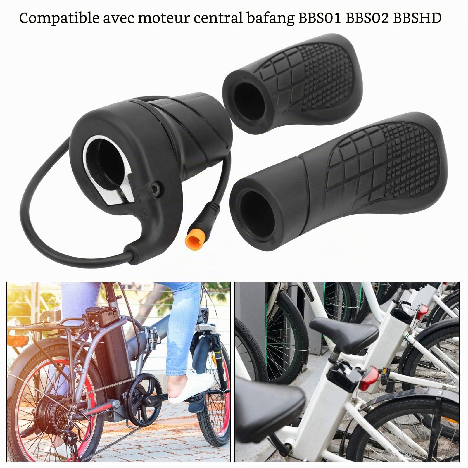 Pièce modifiée poignée de Guidon accélérateur de Vitesse de Torsion accélérateur Droit pour vélo électrique