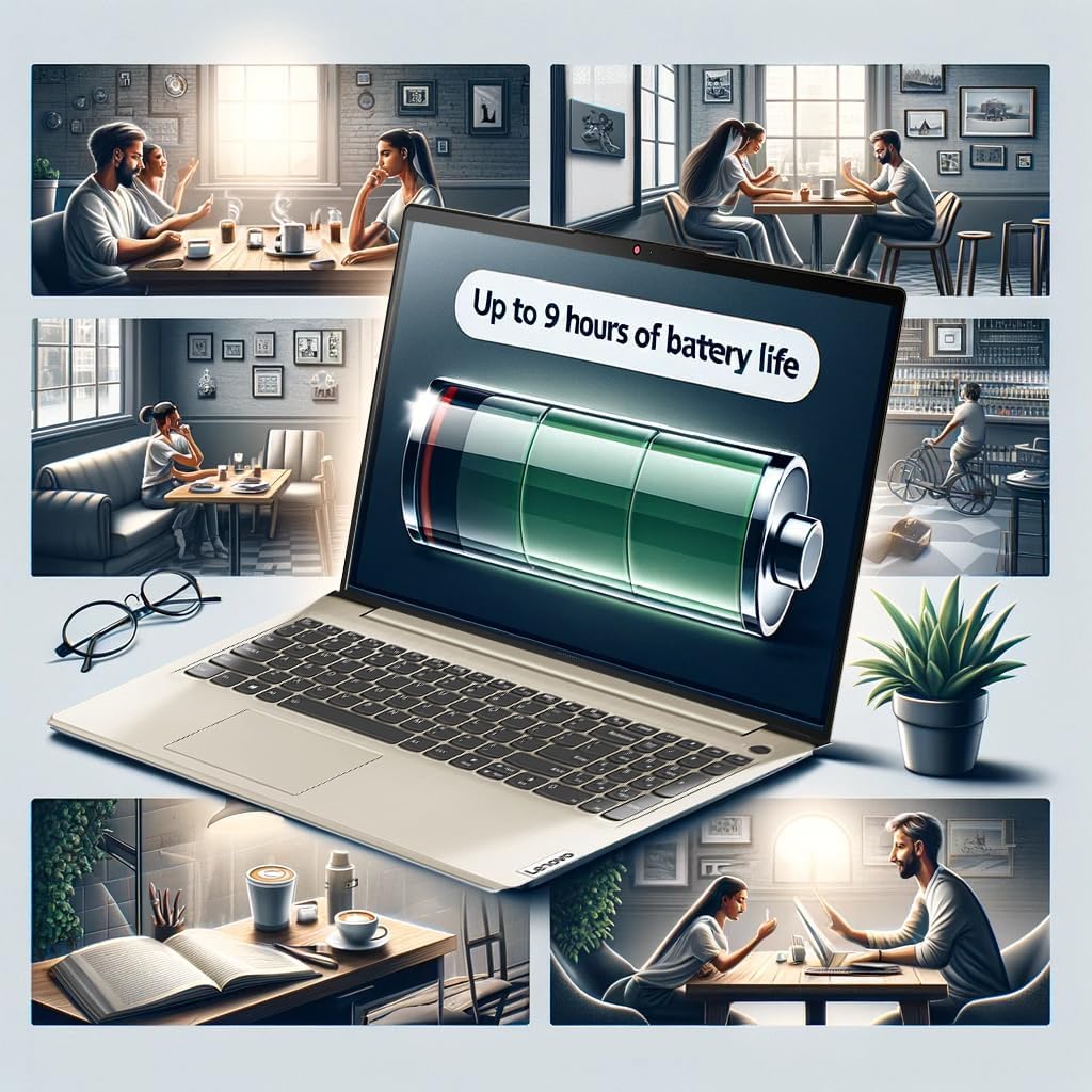 Lenovo IdeaPad Thin and Light Laptop, 15.6" FHD (1920x1080) Display, AMD Ryzen 5 5500U Processor (Beats i7-1185G7), Fingerprint Reader, Backlit Keyboard, Windows 11 Pro (36GB RAM | 1TB PCIe SSD)