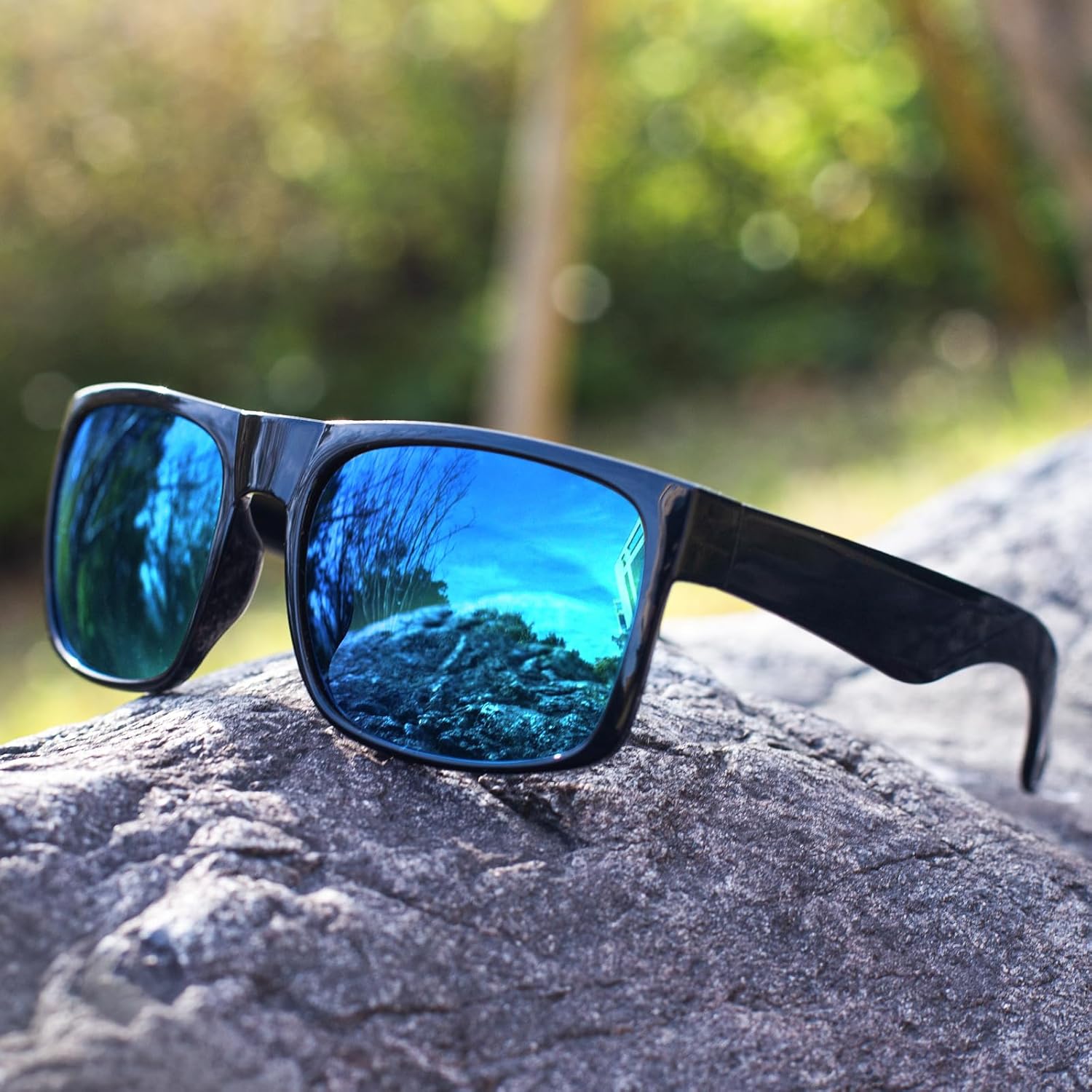 WISTON XL Big Wide Head Mens Dark Black Sunglasses for Men Extra Large Square Sun Glasses 149mm W8004 - Image 8