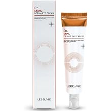 LEBELAGE Dr. Snail Derma Eye Cream 1.35 fl oz | Lightweight Eye Moisturizer with Snail Filtrate | Fast-Absorbing Daily Under Eye Cream for Smooth, Hydrated Skin Feel | Korean Skincare Routine
