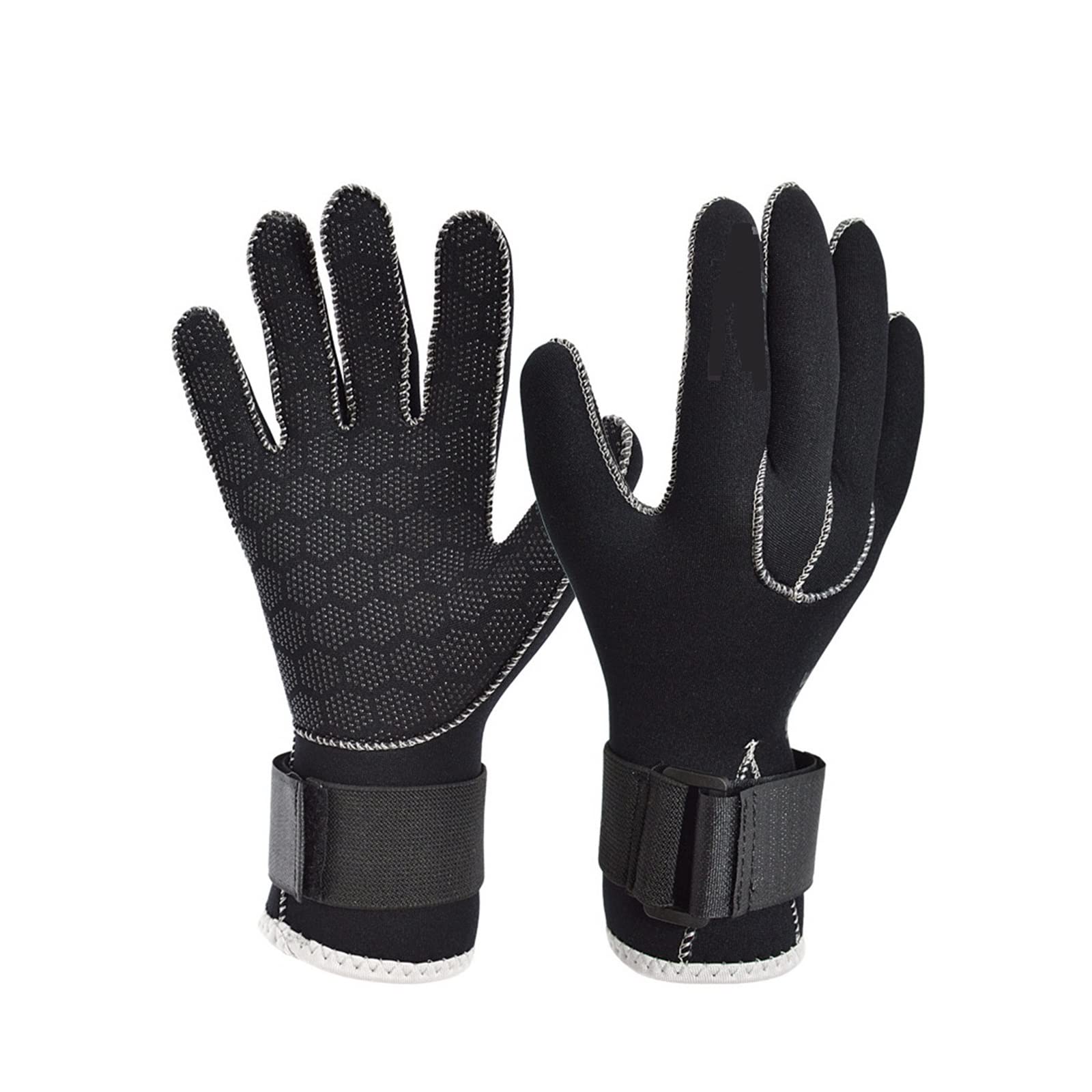 5MM 3MM neoprenowe rękawiczki do pływania antypoślizgowe odporne na zadrapania zimowe utrzymuj ciepłe Jellyfish Stab Protection Gloves CiepłE I Wygodne(3MM Swimming Gloves-02,L)