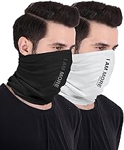 Freecultr Unisex Bamboo Bandana, Anti Microbial Super Soft & Comfort Fit, Breathable Multipurpose Headband, Face Mask for Dust Protection D2 Printed-100% Try On Guarantee - Made in India