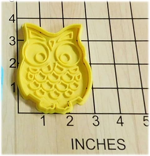 Miniatura 3 de Wise Owl Bird Shape Cookie Cutter and Stamp #1009