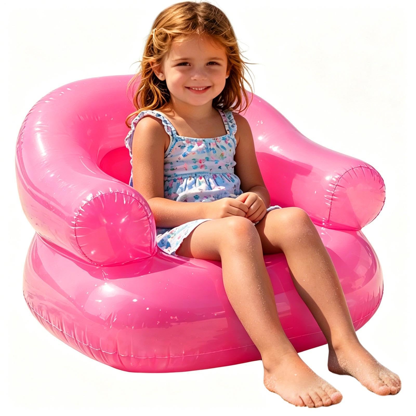 Silla inflable de PVC portátil y ligera para camping y playa al aire libre