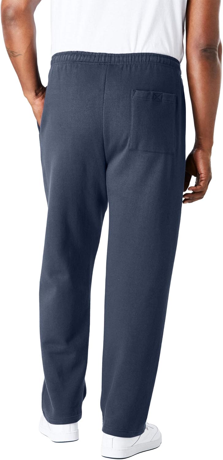 KingSize Men's Big & Tall Fleece Open-Bottom Sweatpants
