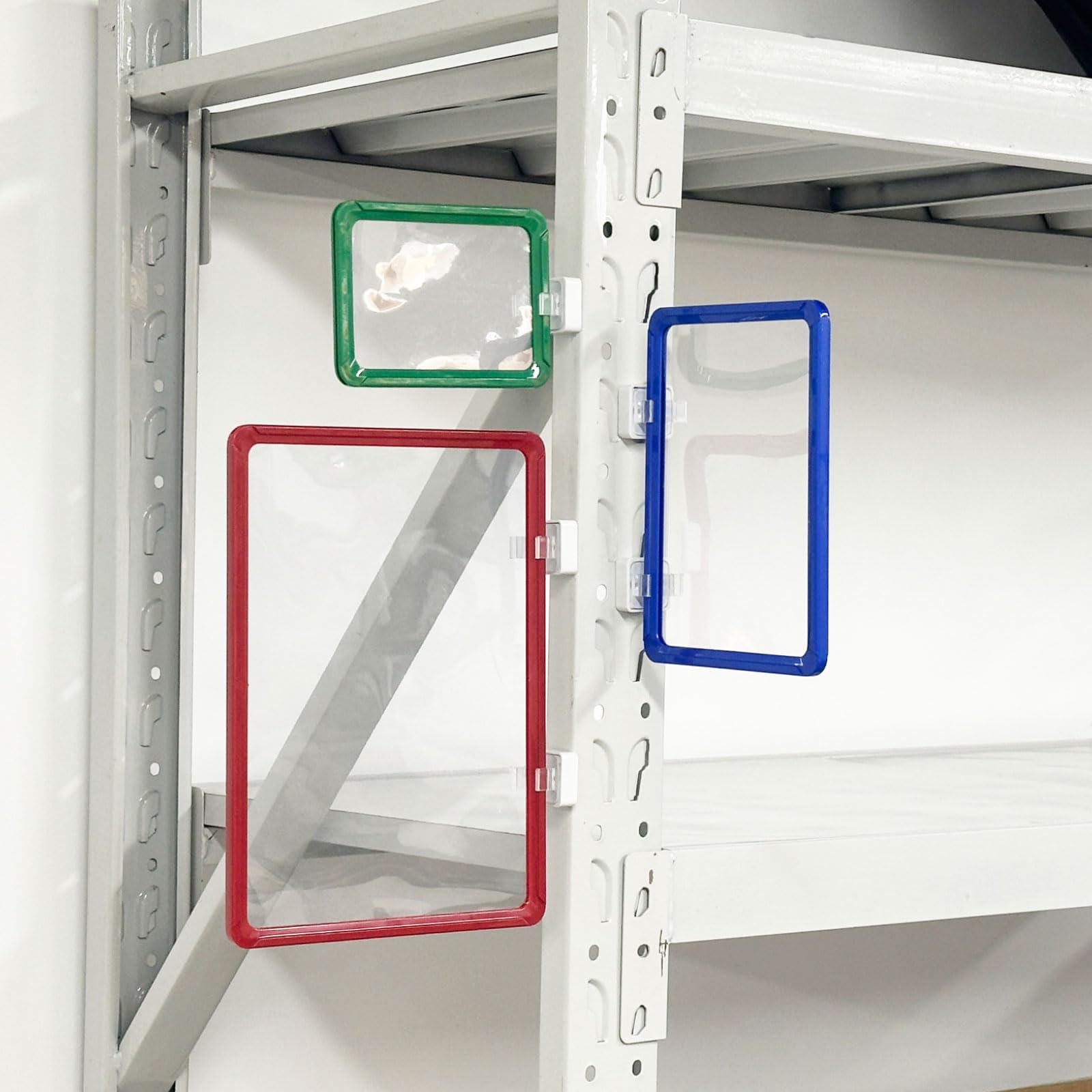 QUARKZMAN 4 Pièces Porte-Étiquette Magnétique 17 x 12 Pouces A3 Rouge