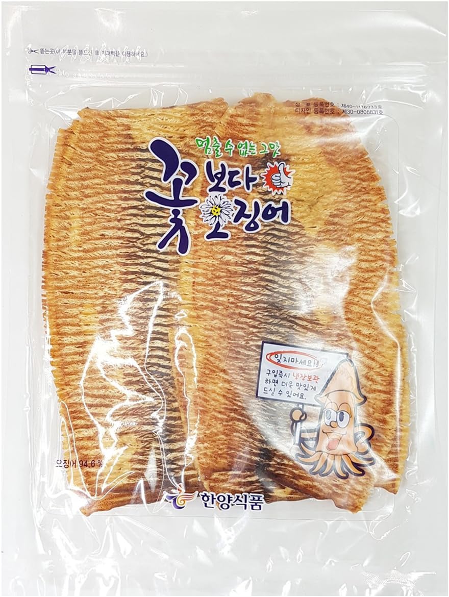 K-Herb – Korean Squid Flavorful Grilled Soft Butter Korean Dried Squid 꽃보다 오징어 (Dried Squid Soft (4.6 oz))
