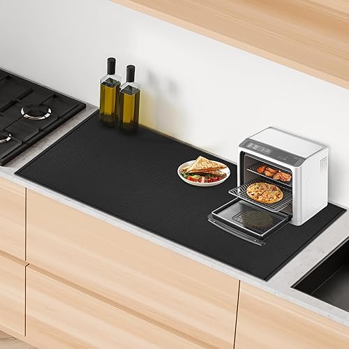 Miniatura 60 de Alfombrillas resistentes al calor de 25 x 19.5 pulgadas para parrilla al aire libre para proteger tu mesa de preparación y mesa de parrilla al aire