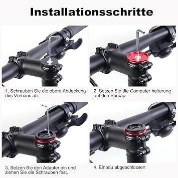 Bicycle Stem Cap Computer Mount for Wahoo Elemnt Elemnt Roam Elemnt Bolt v2 Elemnt Mini with 2 Adapters