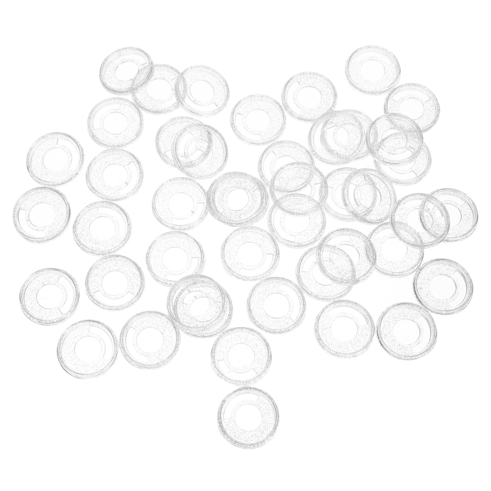 Operitacx 250stücke Plastikkappen Für Notizbuch Transparente Erweiterungsringe Für -planer Leichte Und Tragbare Binderinge Für Loseblatt-systeme Für Schule Und Büro