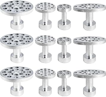 12Pc Dent Puller Glue Tabs, Car Body Dent Removal Pulling Hail Tabs
