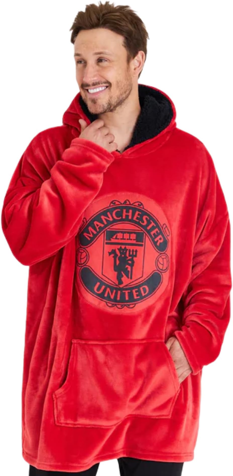 F.C. Oversized Hoodie Blanket - Warm & Comfy for Men, Soft Fleece Football Hoodie