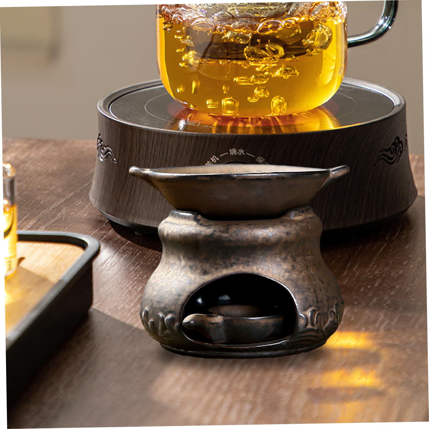 Diffusore di oli essenziali in ceramica, bruciatore di cedro e erbe Zen, dispositivo multifunzionale per aromaterapia per la decorazione domestica e il relax