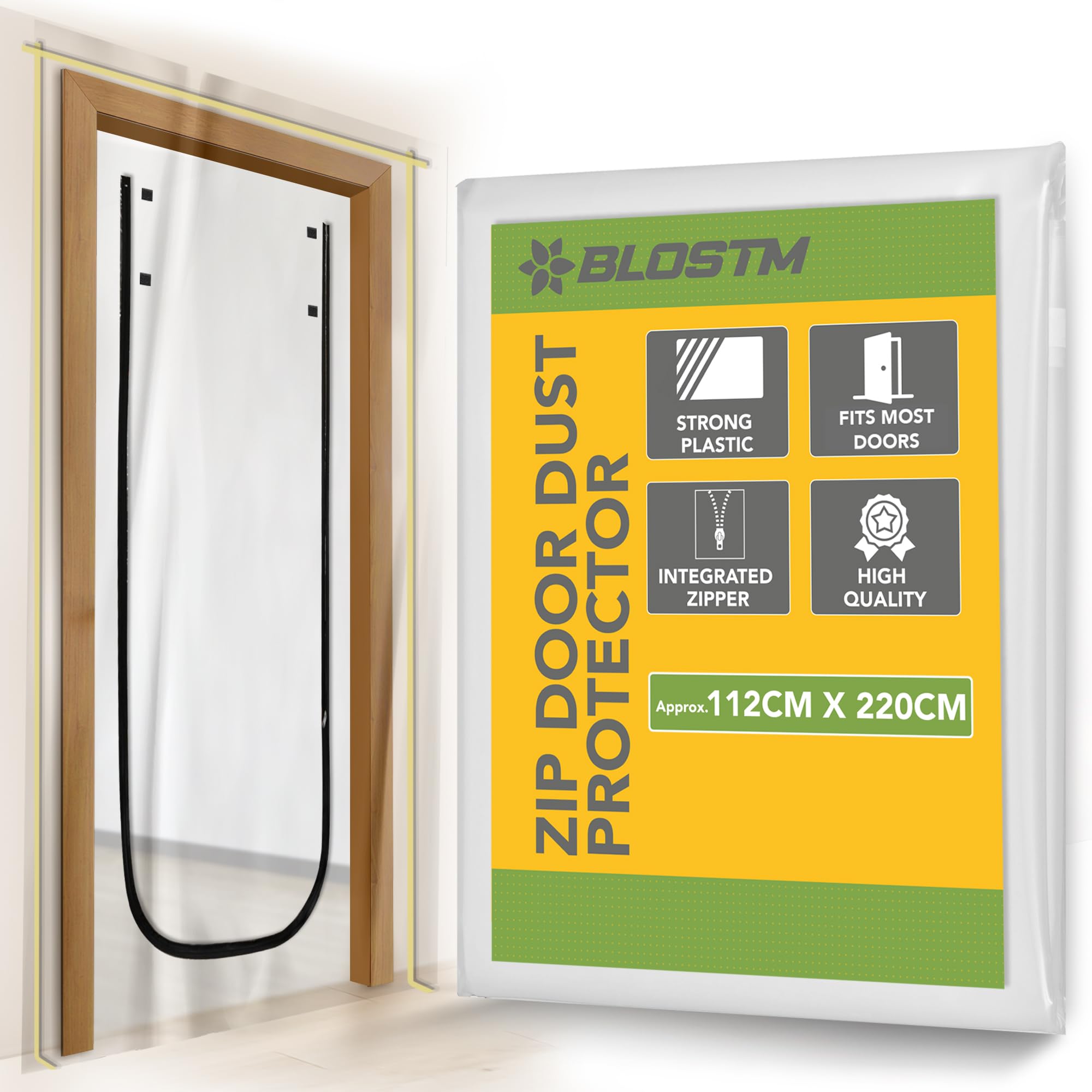 Blostm Zip Door Dust Stopper Cover from B&Q