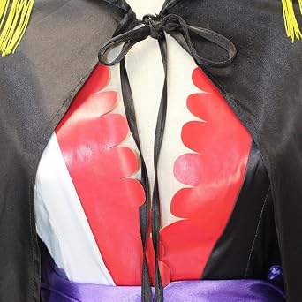Queen Cosplay Costume Anime Black Kimono Dress Cheongsam Cloak Women Halloween Outfits Full Set