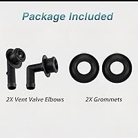 Vista 6 de FUSCH PCV CCV - Juego de codos y arandelas de válvula de ventilación compatible con Jeep Grand Cherokee 4.0L 2000 2001 2002 2003 2004, Reemplaza #