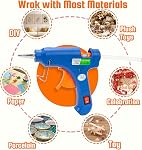 Mini Jeu de pistolet à colle chaude avec 40 Des bâtons, 20W Cadeau de rangement de kit de colle filaire de préchauffage rapide pour les écoles DIY Projets, Arts, Artisanat, Réparations rapides à domicile & Scellement, création artistique